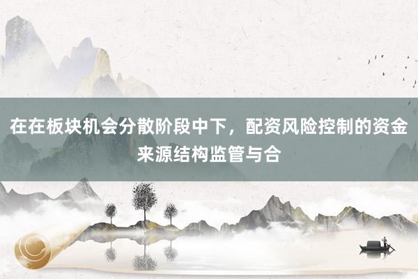 在在板块机会分散阶段中下，配资风险控制的资金来源结构监管与合